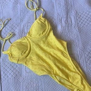 Forever 21 Yellow Bathing Suit